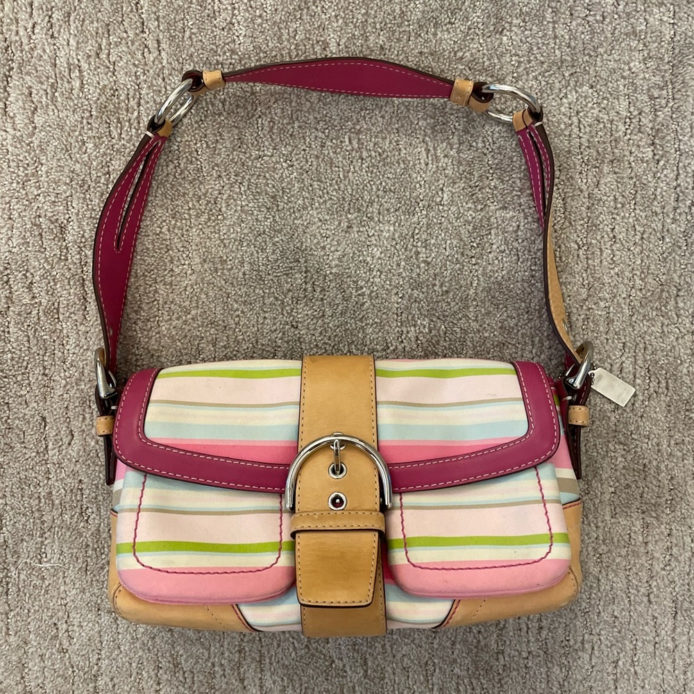 Multicolor Coach Shoulder Bag